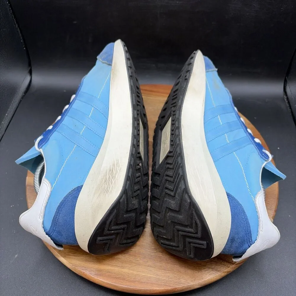 Adidas Country XLG Mens Size 11.5 Running Shoes Blue White Sneakers IE3232